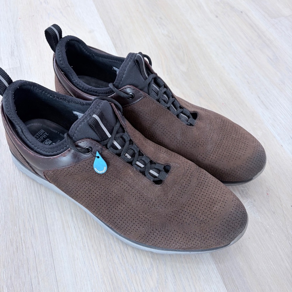 Johnston & Murphy XC4 Prentiss Brown Waterproof Nubuck Sneakers Mens 11 M